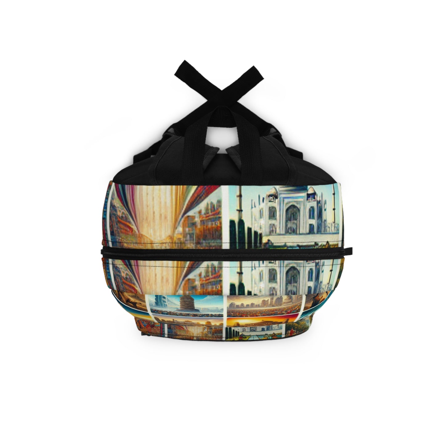 1. "Ancient Grit: Rome's Colosseum Echoes"
2. "Parisian Symmetry: Eiffel Silhouette at Sunset"
3. "New York Minute: Hustle Heart of Times- Backpack