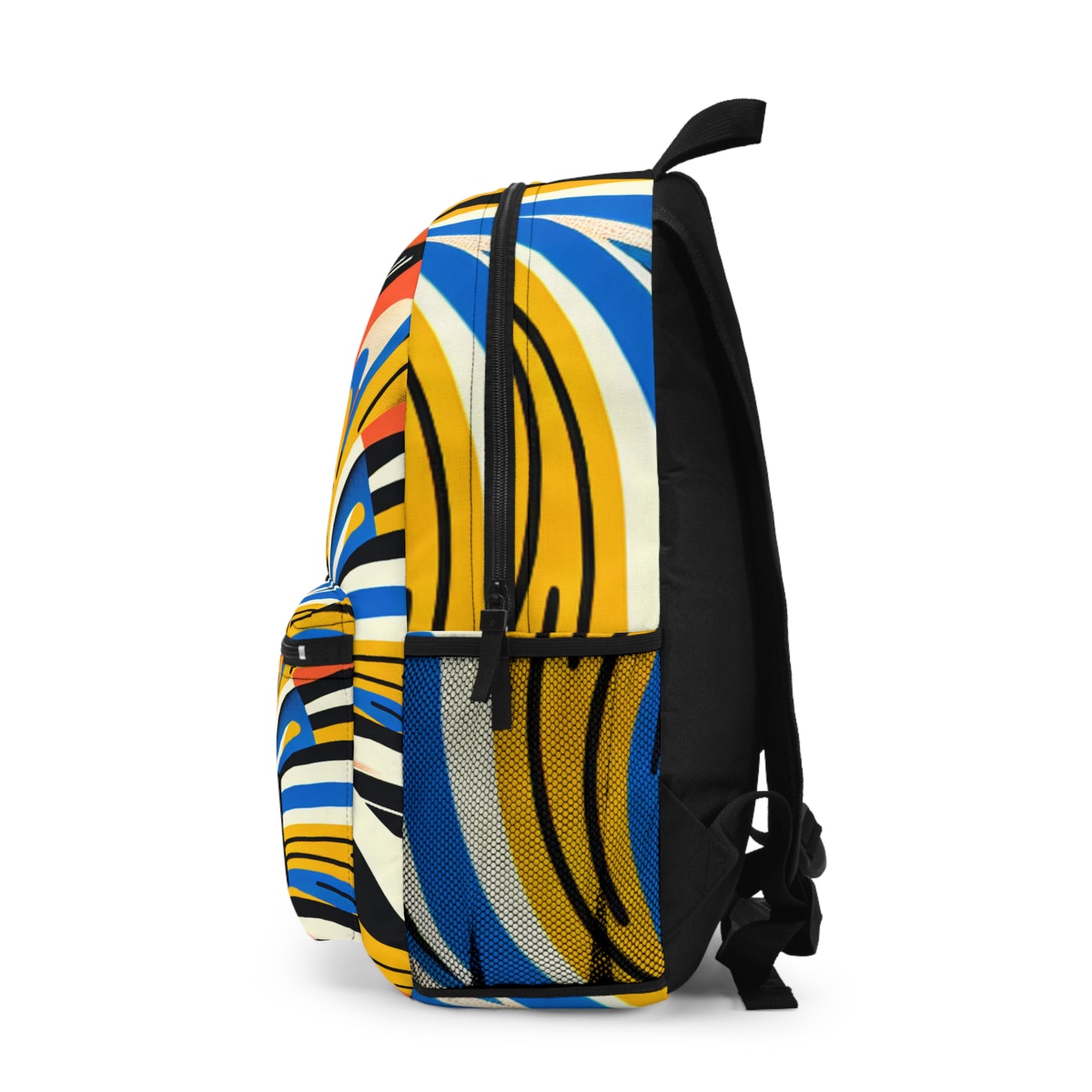 "Electric Whirl: Dynamic Pop Art Fiesta!"- Backpack