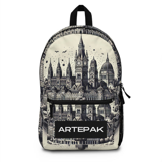 "Metropolis Reverie: Iconic Landmarks & Cultural Splendor Unveiled - Signature City Series Collection"- Backpack