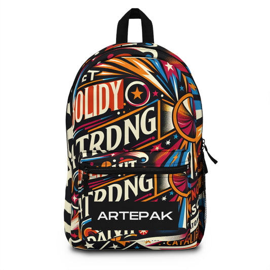 "Electrifying Pop Art Explosion!"- Backpack